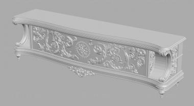 Chests of drawers (Chest of drawers carved Italy furniture, KMD_0191) 3D models for cnc