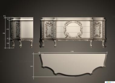 Chests of drawers (Chest of drawers JUMBO COLLECTION, KMD_0196) 3D models for cnc