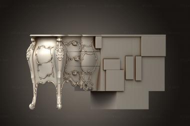 Chests of drawers (Chest, KMD_0199) 3D models for cnc