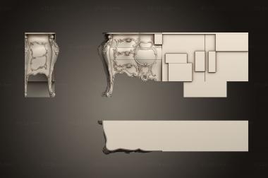 Chests of drawers (Chest, KMD_0199) 3D models for cnc