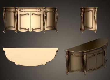 Chests of drawers (Carving on the chest of drawers, KMD_0200) 3D models for cnc