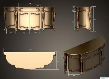 Chests of drawers (Chest of drawers threadversion1, KMD_0201) 3D models for cnc