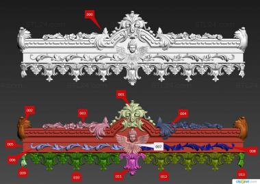 Короны (Ангел в цветах, KOR_0318) 3D модель для ЧПУ станка