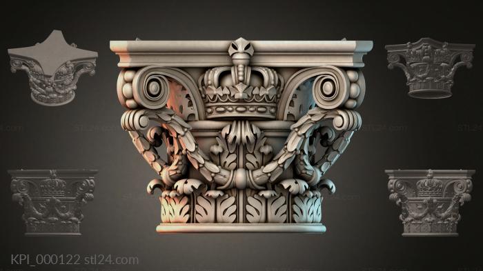 Капители разные (KPI_000122) 3D модель для ЧПУ станка