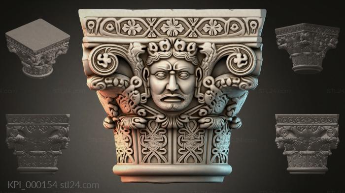 Капители разные (KPI_000154) 3D модель для ЧПУ станка