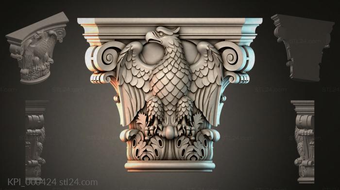Капители разные (KPI_000424) 3D модель для ЧПУ станка