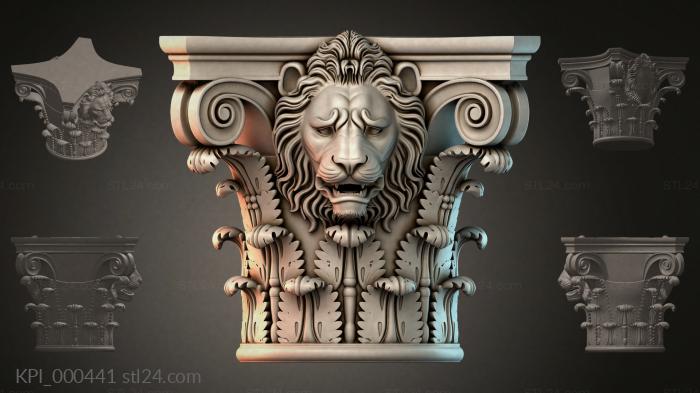 Капители разные (KPI_000441) 3D модель для ЧПУ станка