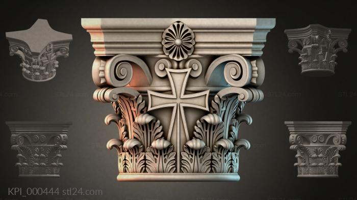 Капители разные (KPI_000444) 3D модель для ЧПУ станка