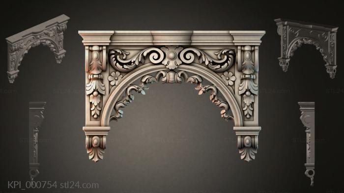 Different capitals (KPI_000754) 3D models for cnc