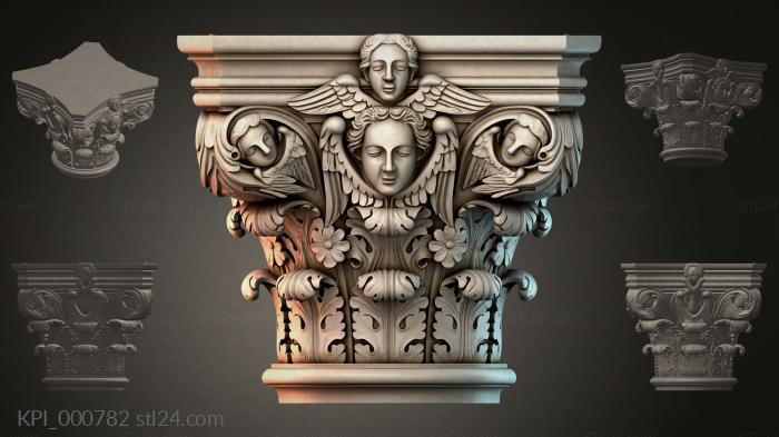 Different capitals (KPI_000782) 3D models for cnc
