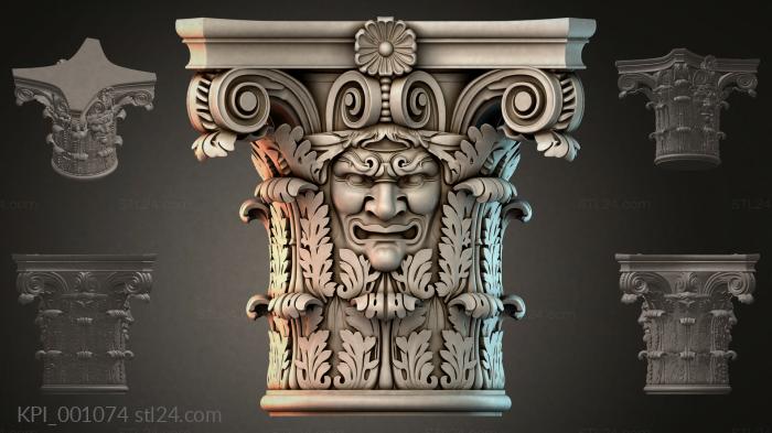Капители разные (KPI_001074) 3D модель для ЧПУ станка