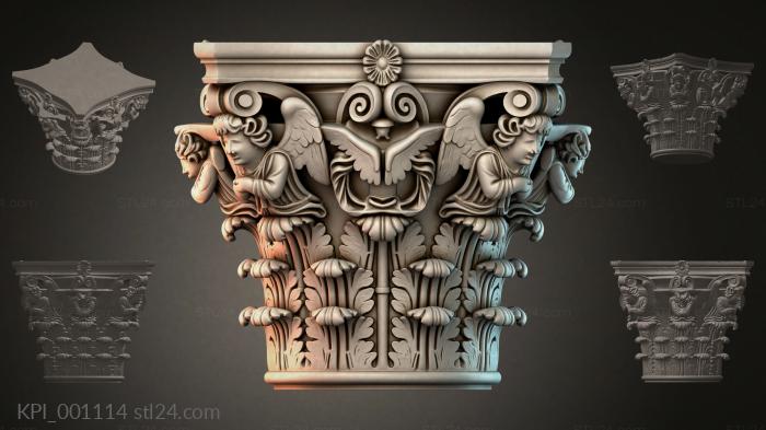 Different capitals (KPI_001114) 3D models for cnc