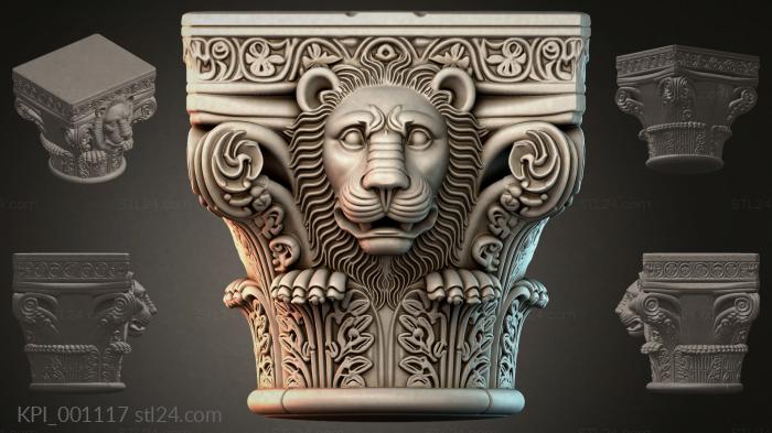 Different capitals (KPI_001117) 3D models for cnc