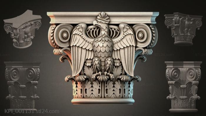 Different capitals (KPI_001131) 3D models for cnc