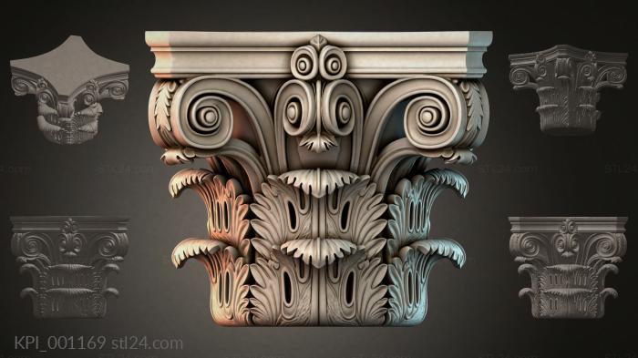Different capitals (KPI_001169) 3D models for cnc