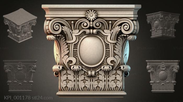 Different capitals (KPI_001178) 3D models for cnc