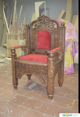 Кресла (Кресло в церковном стиле, KRL_0166) 3D модель для ЧПУ станка
