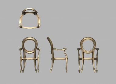 Armchairs (Baggio chair, KRL_0171) 3D models for cnc