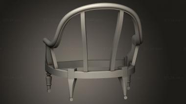 Armchairs (Crapaude 2 chair, KRL_0181) 3D models for cnc