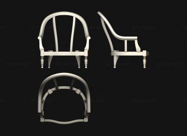 Armchairs (Crapaude 2 chair, KRL_0181) 3D models for cnc