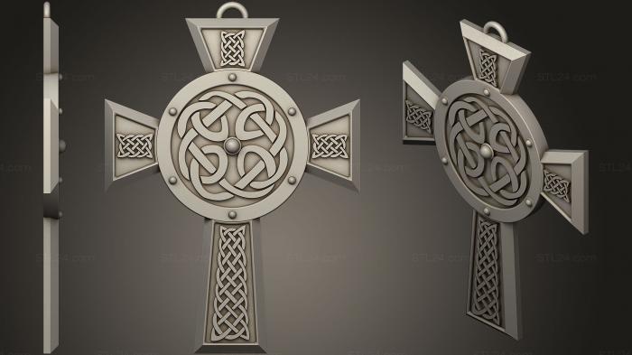 Кельтский Крест Ожерелье дерево Орнамент