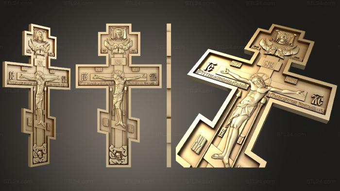 Кресты и распятия (Большое распятие на могилу, KRS_0243) 3D модель для ЧПУ станка
