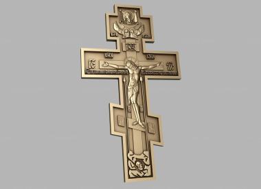 Кресты и распятия (Большое распятие на могилу, KRS_0244) 3D модель для ЧПУ станка