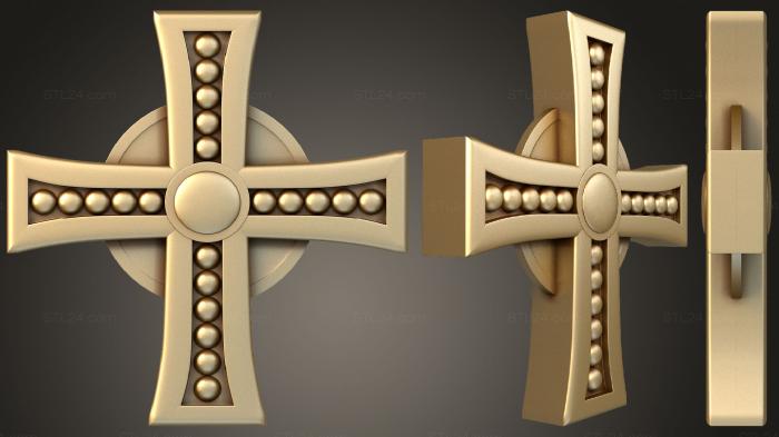 Кресты и распятия (Крест с шариками, KRS_0261) 3D модель для ЧПУ станка