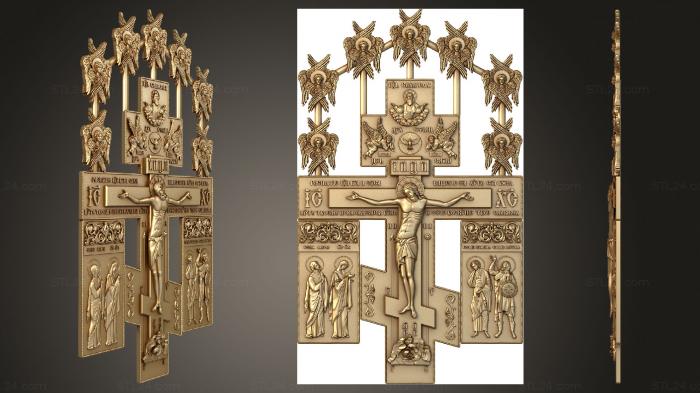 Crosses (Crucifixion with forthcoming and angles, KRS_0265) 3D models for cnc