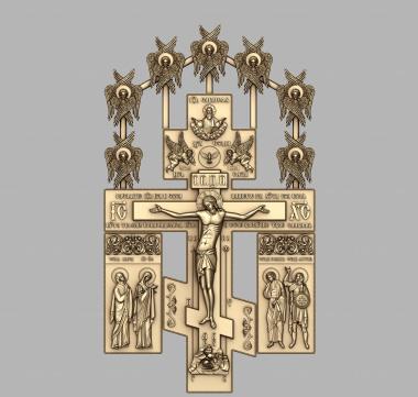 Crosses (Crucifixion with forthcoming and angles, KRS_0265) 3D models for cnc