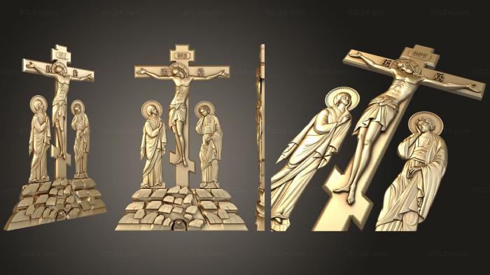 Crosses (Crucifixion with upcoming, KRS_0266) 3D models for cnc