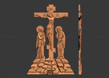 Crosses (Crucifixion with upcoming, KRS_0266) 3D models for cnc