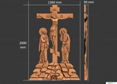 Crosses (Crucifixion with upcoming, KRS_0266) 3D models for cnc