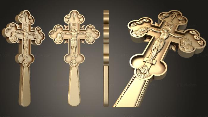 Crosses (Crucifix with handle, KRS_0267) 3D models for cnc