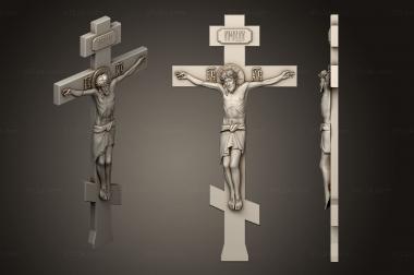 Crosses (Crucifixion and pommel with Jesus, KRS_0284) 3D models for cnc