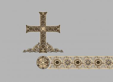 Crosses (Cross and church decoration, KRS_0285) 3D models for cnc