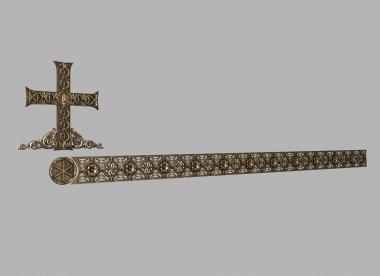 Crosses (Cross and church decoration, KRS_0285) 3D models for cnc