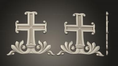 Crosses (Cross with petals, KRS_0288) 3D models for cnc