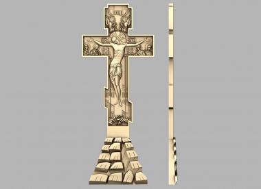 Crosses (Cross with christ, KRS_0291) 3D models for cnc