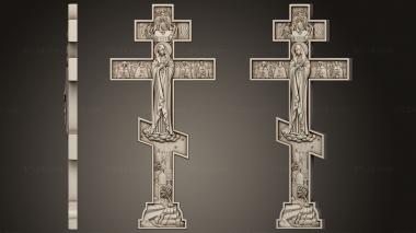 Crosses (Crucifixion with the virgin, KRS_0292) 3D models for cnc