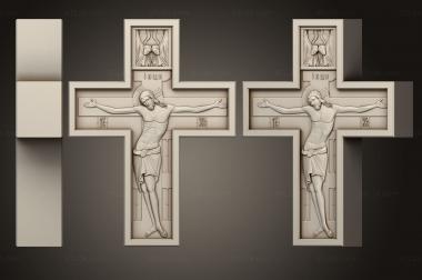 Crosses (Crucifix, KRS_0293) 3D models for cnc