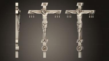 Crosses (Model of the crucifixion on the rod, KRS_0295) 3D models for cnc