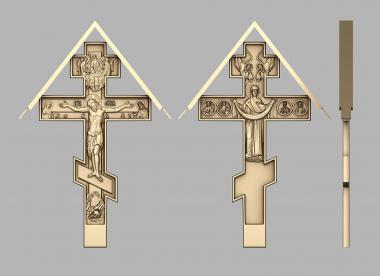 Crosses (Cross and crucifixion, KRS_0296) 3D models for cnc