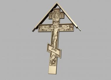 Crosses (Cross and crucifixion, KRS_0296) 3D models for cnc