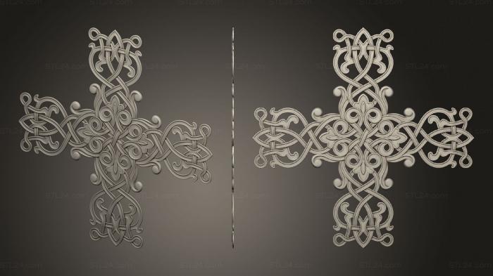 Crosses (Cross ornament, KRS_0303) 3D models for cnc