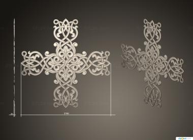 Crosses (Cross ornament, KRS_0303) 3D models for cnc