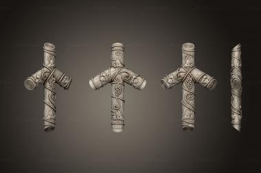 Crosses (Cross of saint Nina, KRS_0306) 3D models for cnc