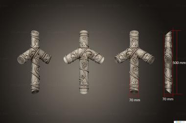 Crosses (Cross of saint Nina, KRS_0306) 3D models for cnc