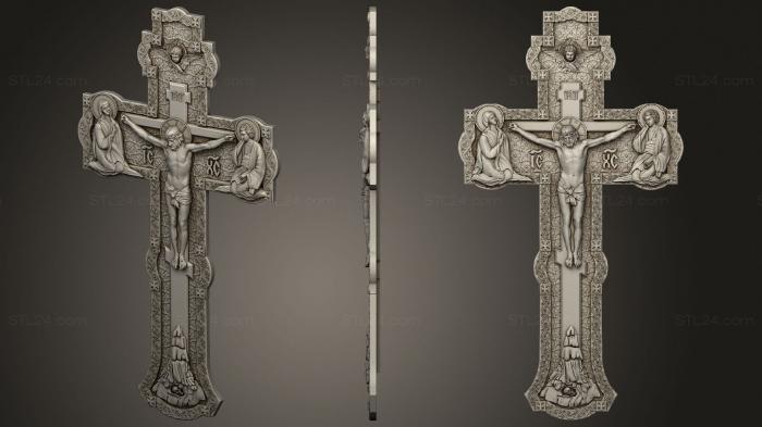 Кресты и распятия (Распятие, KRS_0309) 3D модель для ЧПУ станка