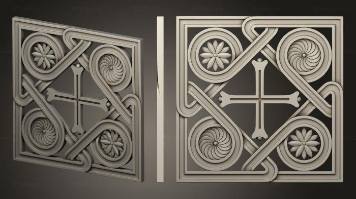 Crosses (Religious panel with a cross, KRS_0315) 3D models for cnc